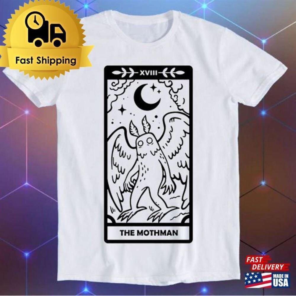 The Mothman Tarot Card Legend Parody Meme Movie Music Cool  T-Shirt